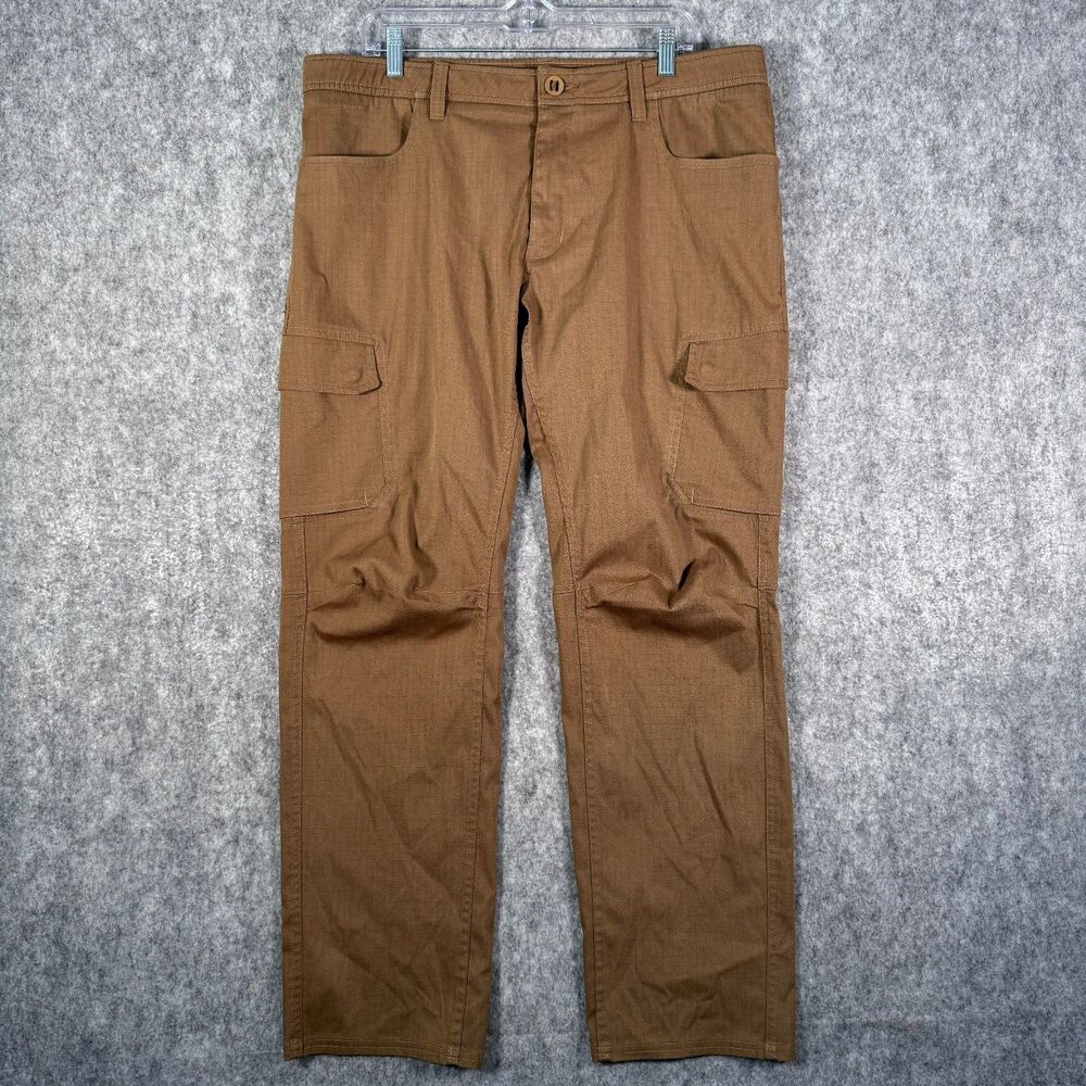 Underarmour Storm Cargo Pants Mens 38x32 Brown Straight Ripstop Outdoor Hiking